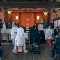 野上八幡宮にて神前結婚式が執り行われました